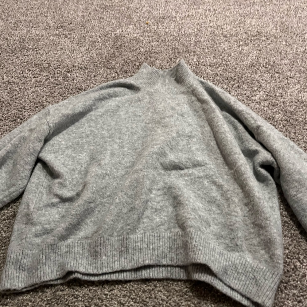 Grey turtleneck